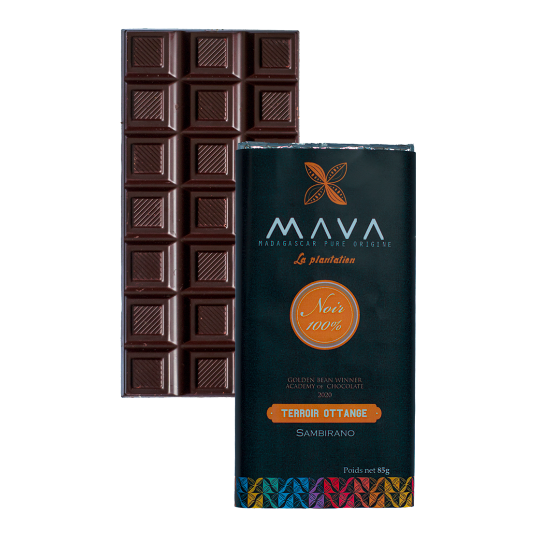 [TE011] Tablette de chocolat noir 100% "Terroir OTTANGE" - Moyen sambirano