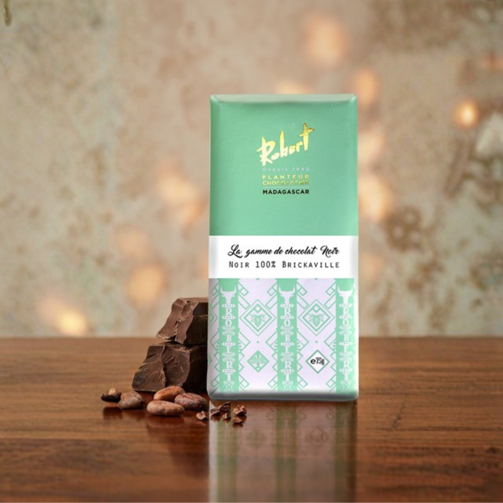 [TR100BRICK] Tablette de Chocolat Noir 100% Cacao "Terroir BRICKAVILLE"