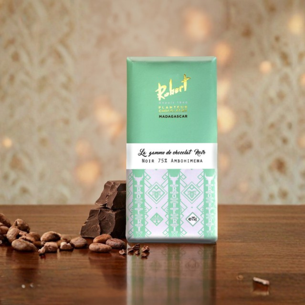 [TRN75AMB] Tablette de chocolat noir 75% "Terroir Ambohimena" - Bas sambirano