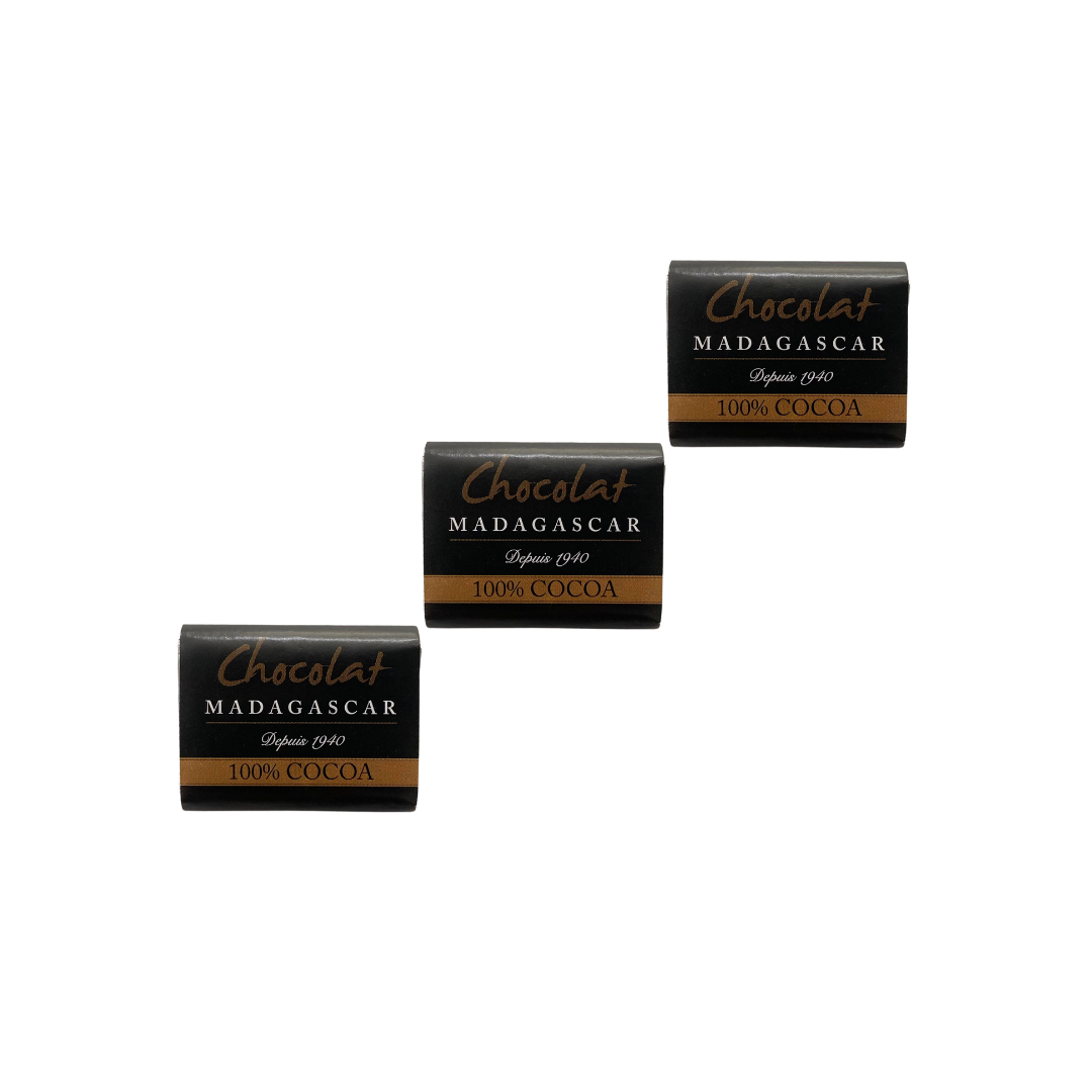 [NCM05] Paquet de 100 napolitains Chocolat Madagascar Noir 100% de cacao