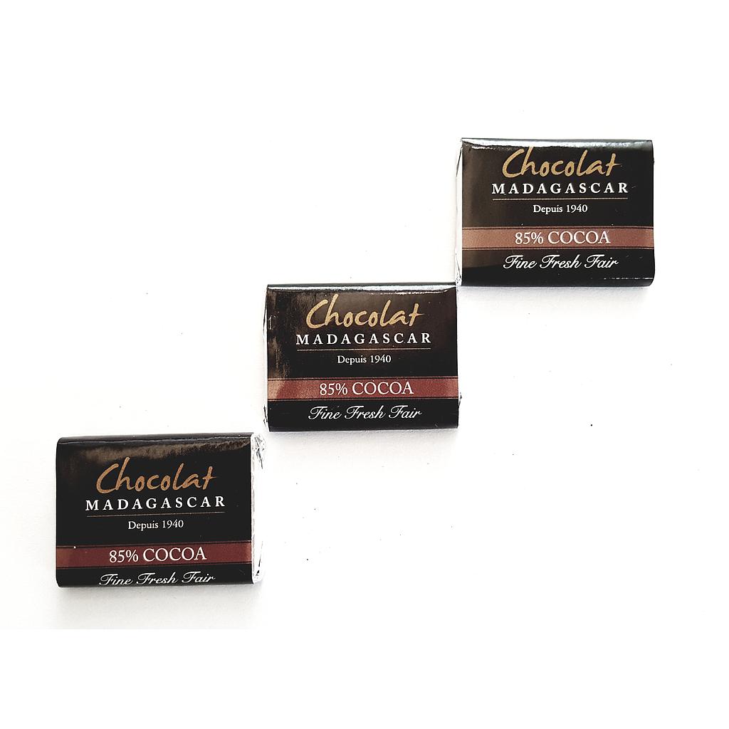 [NCM04] Paquet de 100 napolitains Chocolat Madagascar noir 85% cacao