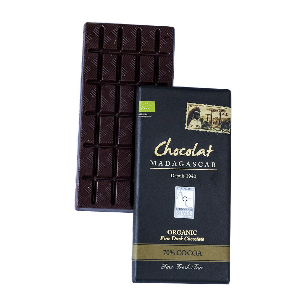 [TB01] Tablette de chocolat noir 70%, certifiées BIO