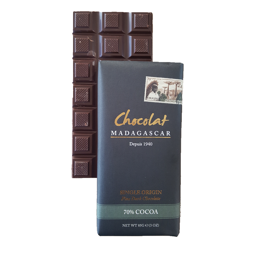 [TCM04] Tablette de chocolat noir 70% cacao - Médaillée de Bronze Academy of Chocolate