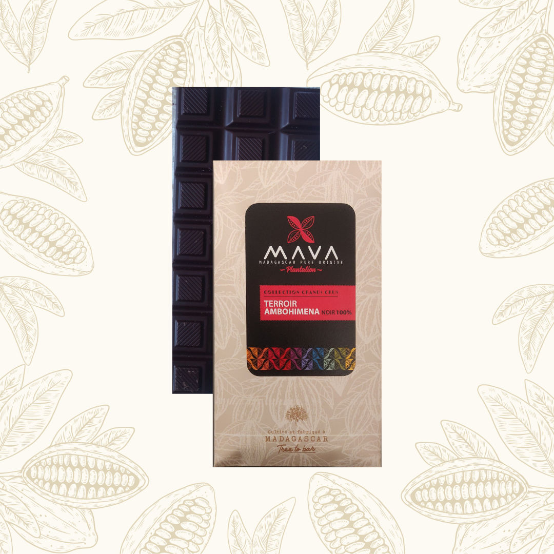 [TE09] Tablette de chocolat noir 100% &quot;Terroir Ambohimena&quot; - Bas sambirano