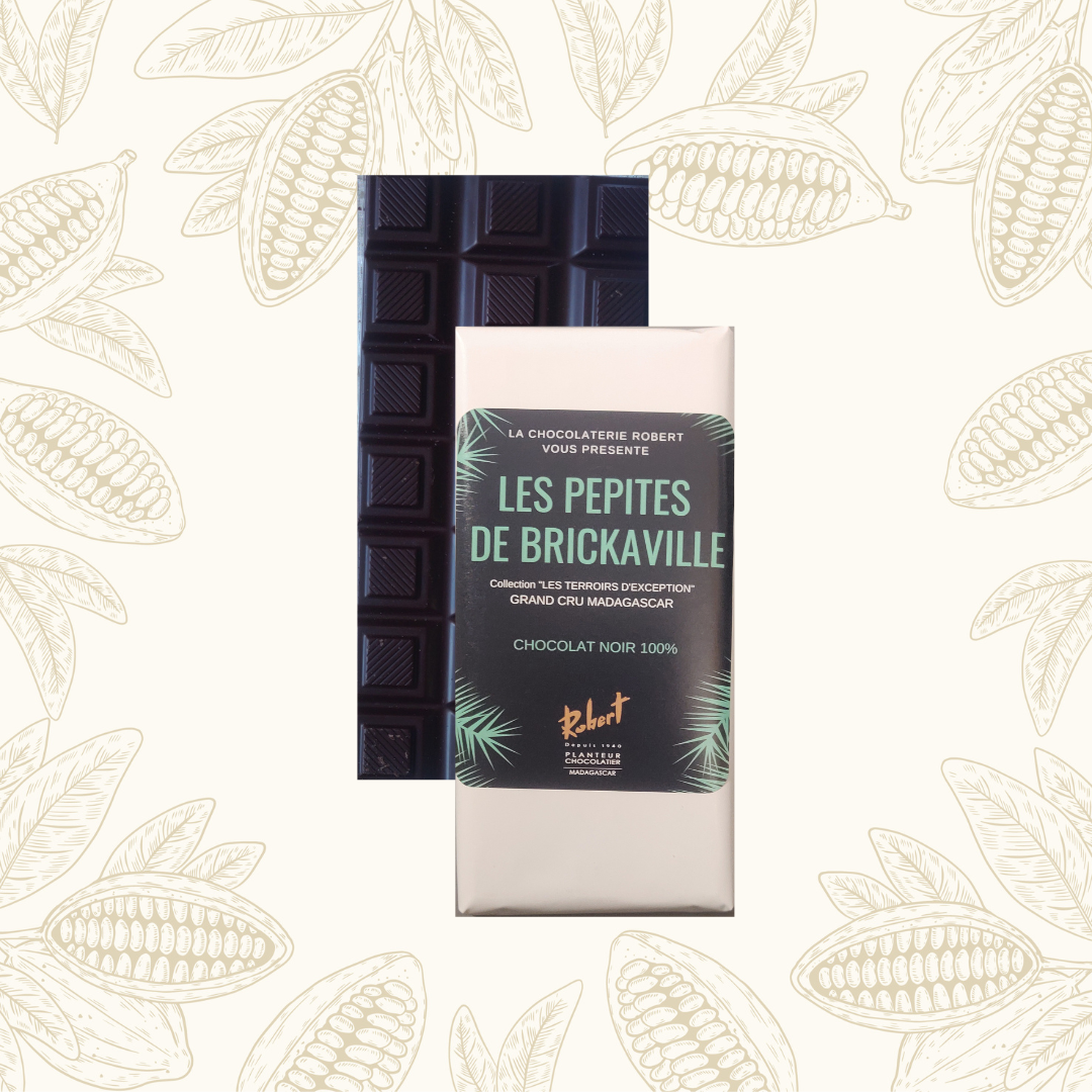 [TE013] Tablette de chocolat noir 100% &quot;LES PEPITES DE BRICKAVILLE&quot;
